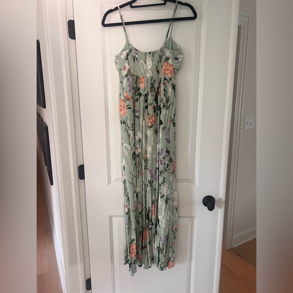 Abercrombie & Fitch Green Floral Cami Dress Small - Picture 4 of 8
